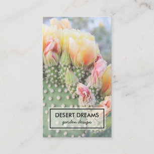 Tarjeta De Visita Viaje de fotografías en el jardín del desierto de 