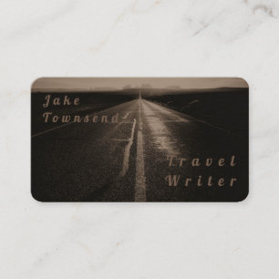Tarjeta De Visita Viaje de la sepia del vintage