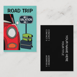 Tarjeta De Visita Viaje de vacaciones por carretera