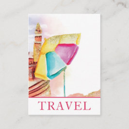 Tarjeta De Visita *~* Viaje por mar de arena costera Turismo turísti