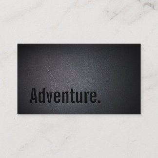 Tarjeta De Visita Viajes de salida de negro con clase Adventure