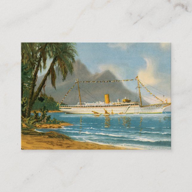 Tarjeta De Visita Viajes tropicales (Anverso)