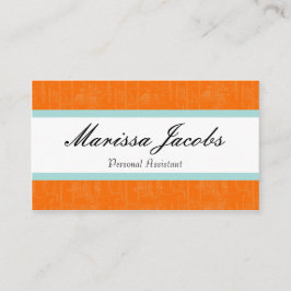 Tarjeta de visita vibrante del ayudante personal