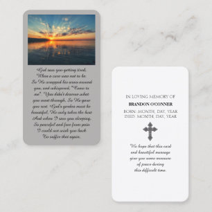 Tarjeta De Visita Vibrante puesta de sol púrpura naranja amarillo az