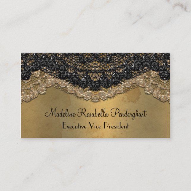 Tarjeta De Visita Victorian elegante de Segonzac 3,5" x 2" (Anverso)