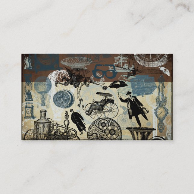 Tarjeta De Visita Victorian Steampunk (Anverso)