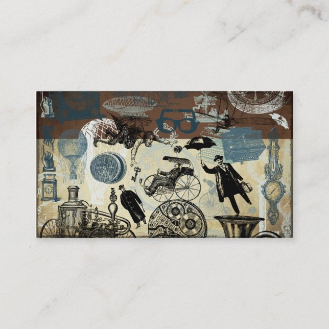Tarjeta De Visita Victorian Steampunk (Anverso)