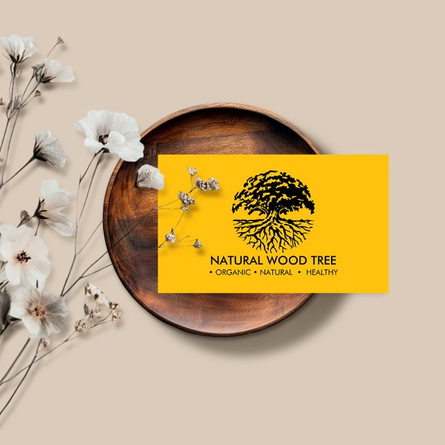Tarjeta De Visita Vida amarilla del árbol (Subido por el creador)