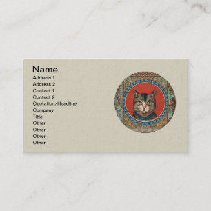 Tarjeta De Visita Vida de gato vintage para gatito clásico victorian
