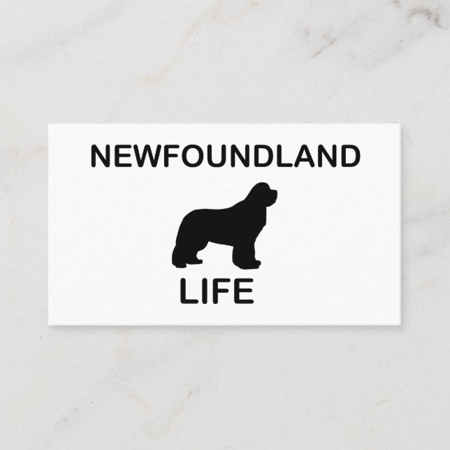 Tarjeta De Visita vida en newfoundland (Anverso)