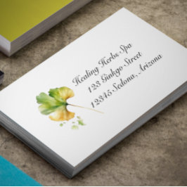 Tarjeta De Visita Vida herbal: personalizable Ginkgo Biloba