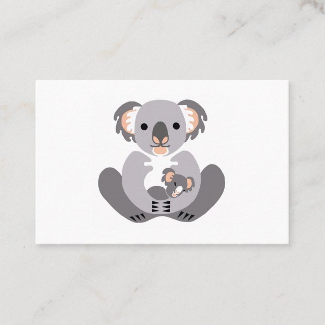 Tarjeta De Visita Vida silvestre - Córicamente KOALA - Australia - M (Anverso)
