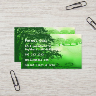 Tarjeta De Visita Vida verde