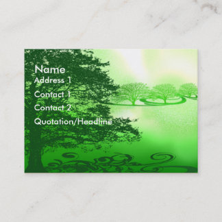 Tarjeta De Visita Vida verde