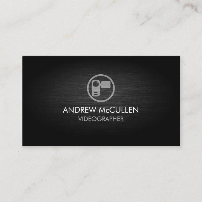 Tarjeta De Visita Vídeo de vídeo para fotógrafos (Anverso)