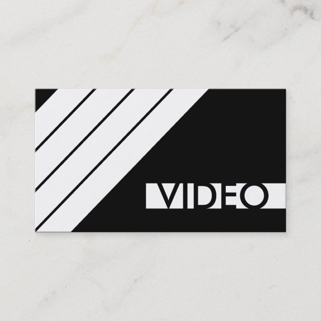 Tarjeta De Visita VIDEO retro (Anverso)