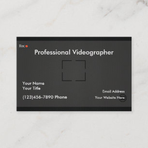Tarjeta De Visita Videógrafo profesional