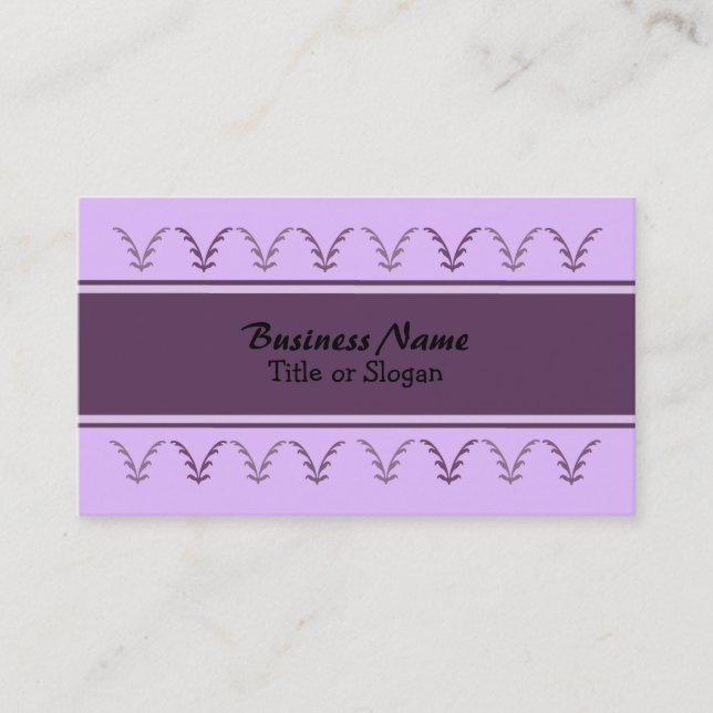 Tarjeta De Visita Vides Purpuras (Anverso)