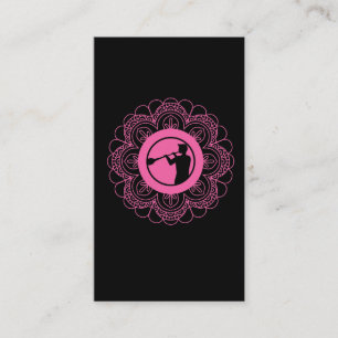 Tarjeta De Visita Vidrio inflado Mandala profesión Vidrio luciendo 