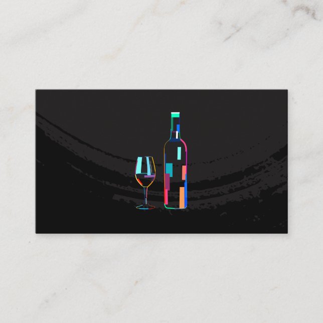 Tarjeta De Visita Vidrio moderno Art Decó Vidrio (Anverso)