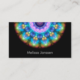Tarjeta De Visita Vidrio quemado que brilla intensamente - Mandala