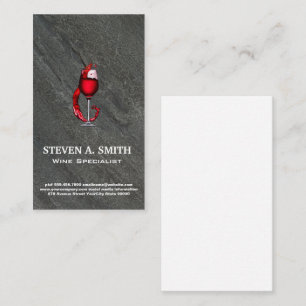 Tarjeta De Visita Vidrio Splash   Slate
