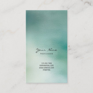 Tarjeta De Visita Vidrio tropical verde azulado gris verde verde de