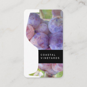 Tarjeta De Visita Vidrio y uvas