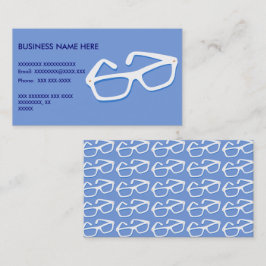 Tarjeta De Visita Vidrios frescos del empollón