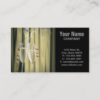 Tarjeta De Visita vidrios gatsby elegantes de Champán de los años 20