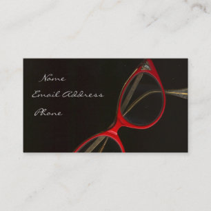 Tarjeta De Visita Vidrios rojos de Leslie Harlow - modificado para