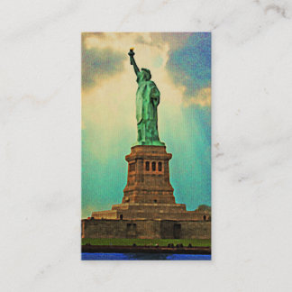 Tarjeta De Visita Vieja Estatua De La Libertad De Nueva York