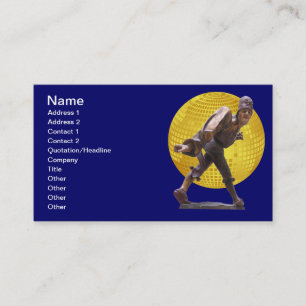 Tarjeta De Visita Vieja figura de bromista