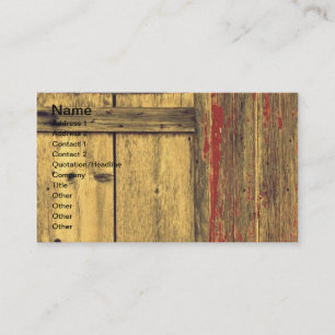 Tarjeta De Visita Vieja madera de granero