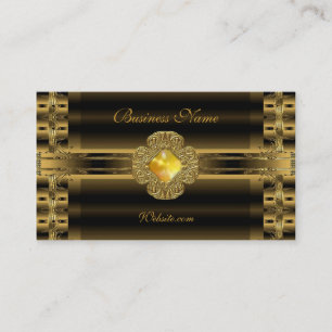 Tarjeta de visita Viejo Oro Art Deco Jewel