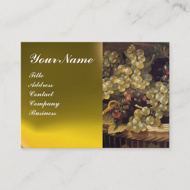 TARJETA DE VISITA VIEJO VINEYARD DE GRIPE, SELLO DE CERA ROJA (Anverso)