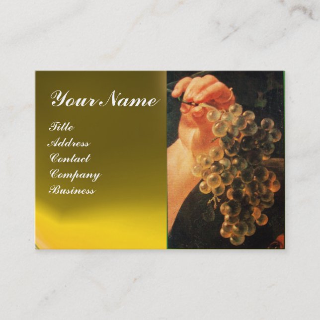 TARJETA DE VISITA VIEJO VINEYARD DE GRIPE, SELLO DE CERA ROJA (Anverso)