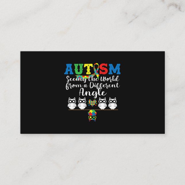 Tarjeta De Visita Viendo el mundo desde diferentes ángulos la concie (Anverso)