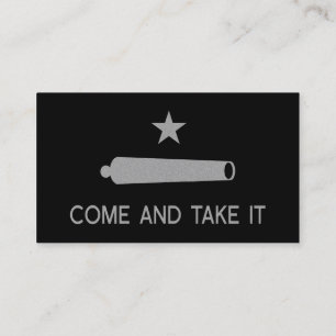 Tarjeta De Visita Viene tomarle el ~ Tejas de la bandera