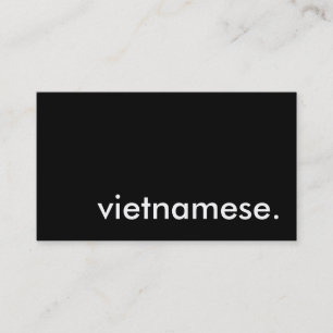 Tarjeta De Visita vietnamita.