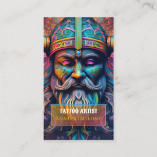 Tarjeta De Visita Viking Warrior Business Card