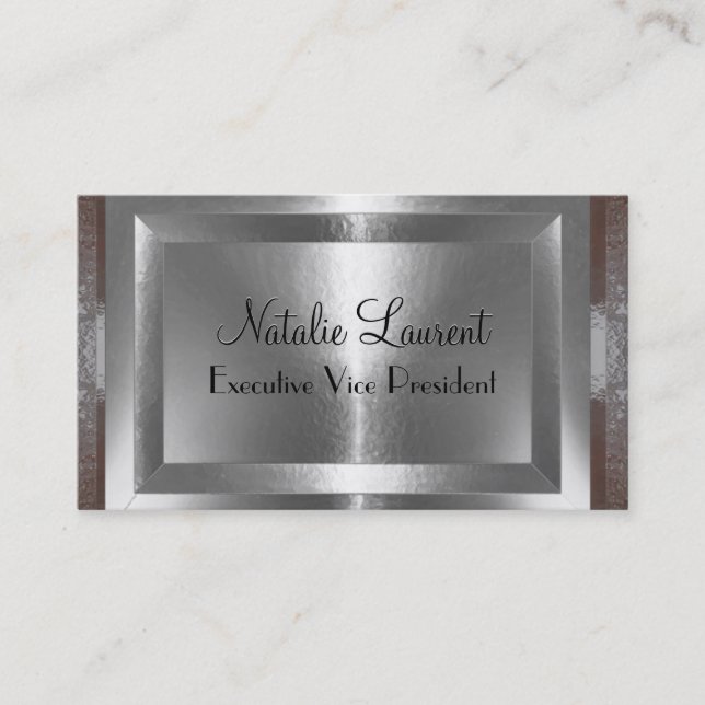 Tarjeta De Visita Villow 3,5" moderno profesional x 2,0" (Anverso)