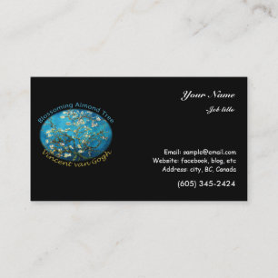 Tarjeta De Visita Vincent van Gogh, Almendro en flor