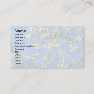 Tarjeta De Visita Vincent Van Gogh - Almendro en Flor Arte Fino