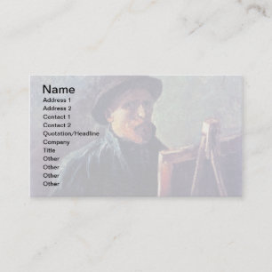Tarjeta De Visita Vincent Van Gogh - Autorretrato con sombrero de fi