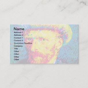 Tarjeta De Visita Vincent Van Gogh - Autorretrato con sombrero Pop A