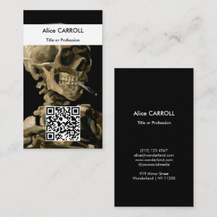 Tarjeta De Visita Vincent van Gogh - Calavera - Código QR