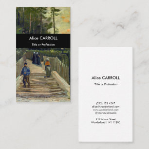 Tarjeta De Visita Vincent van Gogh - Camino inclinado en Montmartre