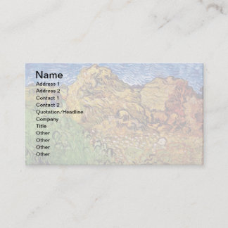 Tarjeta De Visita Vincent Van Gogh - Campo con montones de grano