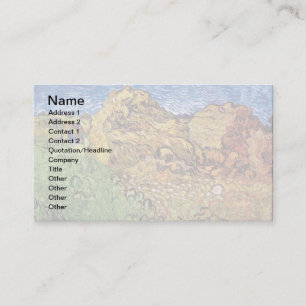 Tarjeta De Visita Vincent Van Gogh - Campo Con Pistas De Grano